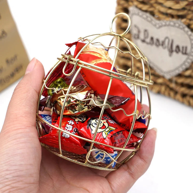 1pcs Gold Bird Cage Outdoor