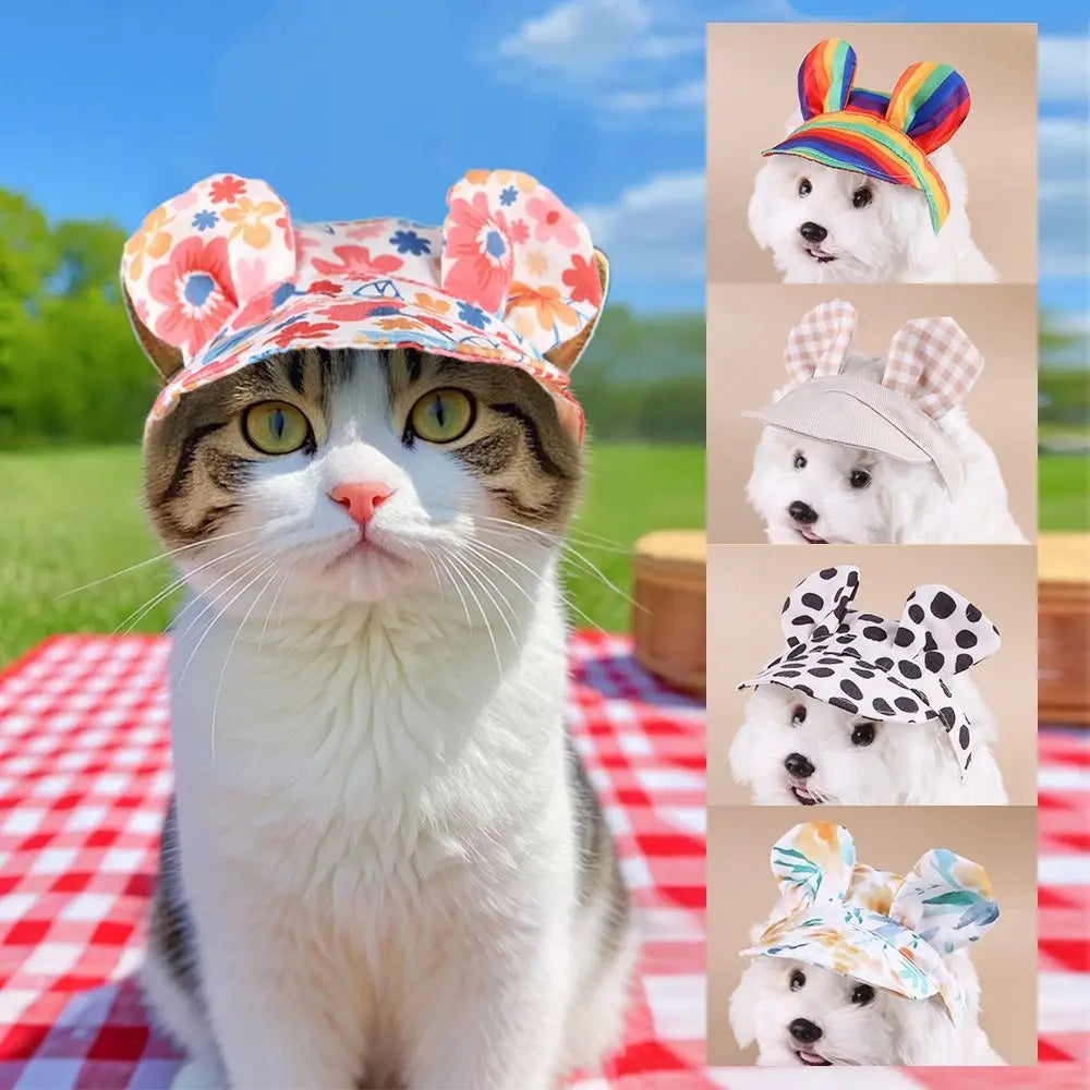 Pet Supplies With Ear Dog Sunscreen Hat