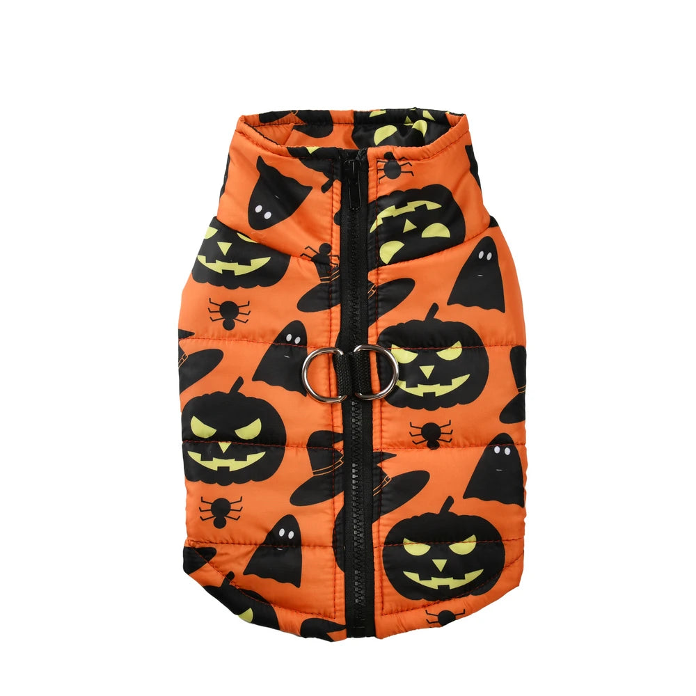 Halloween Dog Clothes Winter Warm Puppy Vest