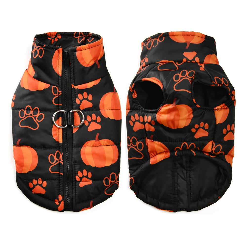 Halloween Dog Clothes Winter Warm Puppy Vest