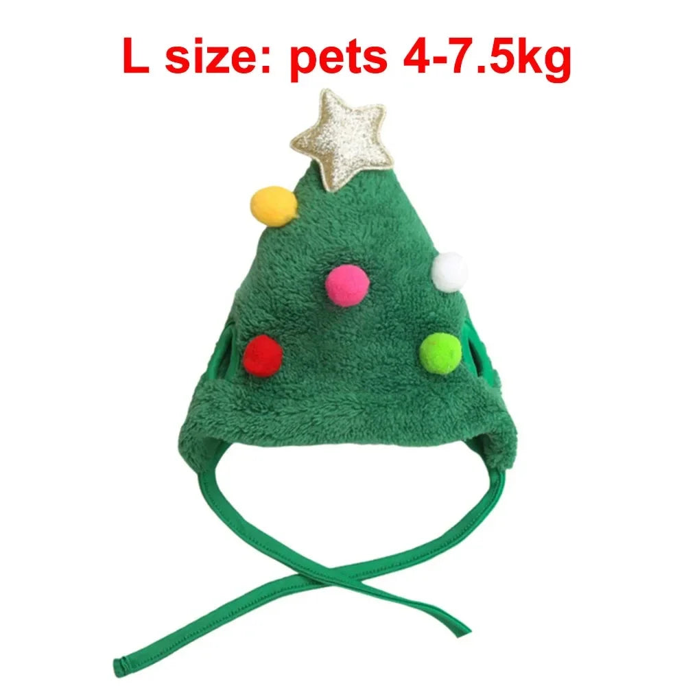 Christmas Puppy Dog Cat Costume Hat
