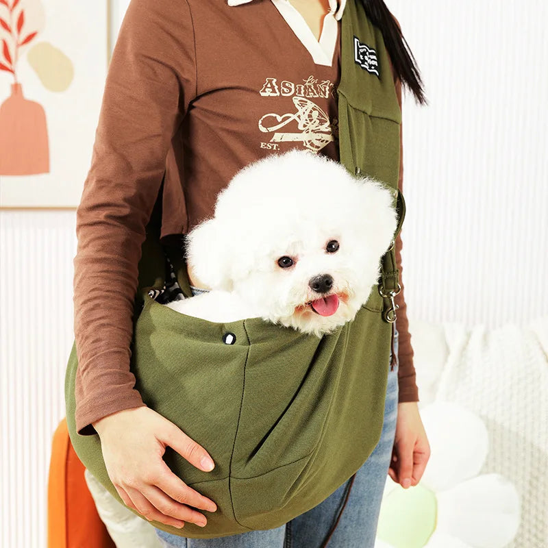 Cotton Comfortable Dog Crossbody Shoulder Bag