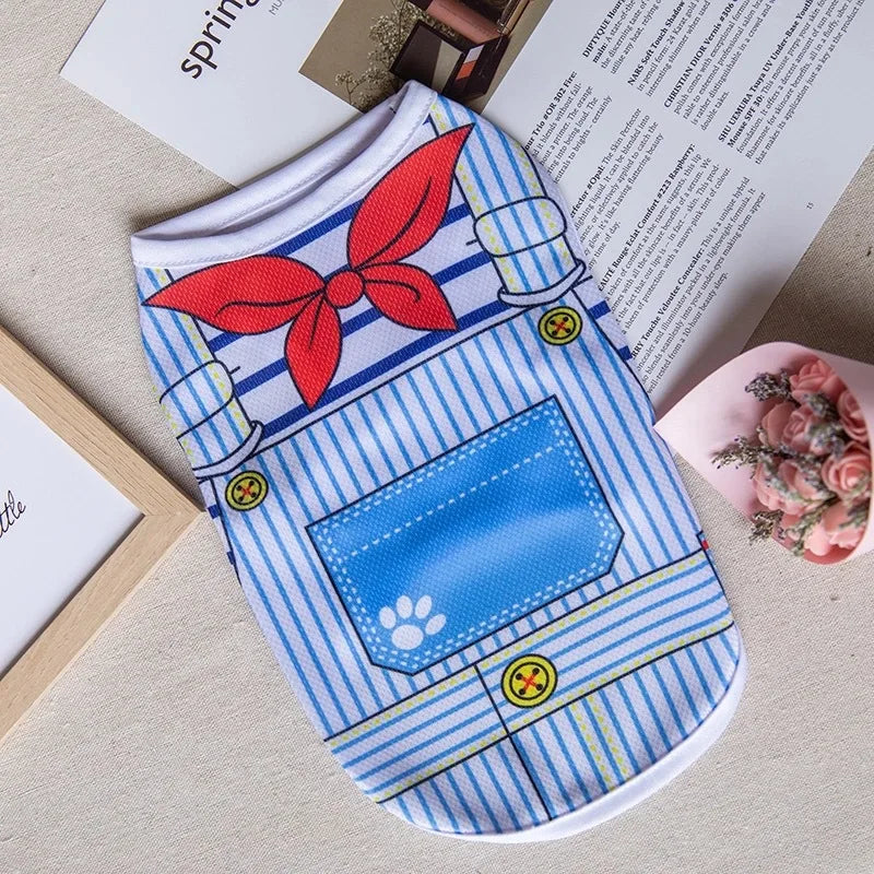 Sweet Print Sphynx Cat Clothes