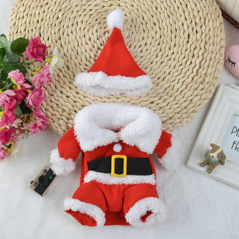 Cute Dog Santa Claus Outfit
