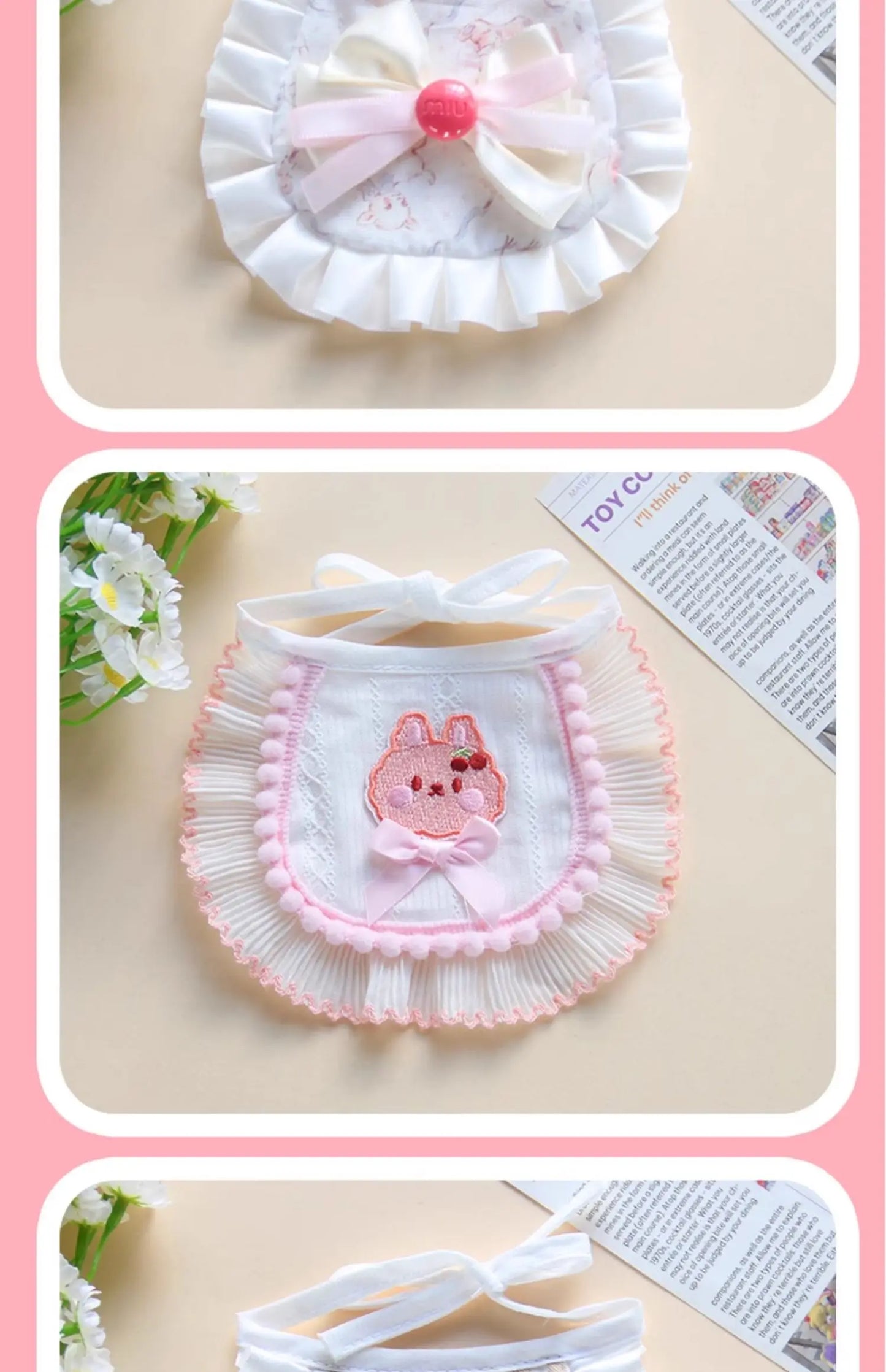 1pc Pet Cat Bib Little Yellow Duck Pet Scarf