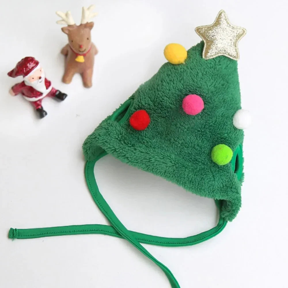 Christmas Puppy Dog Cat Costume Hat