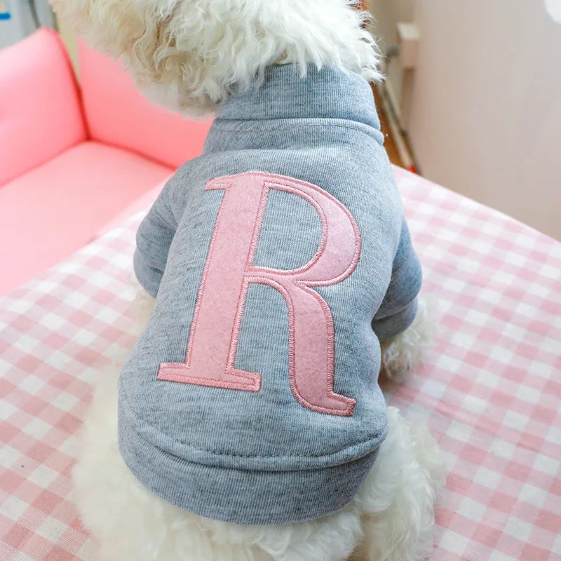 Personalized Letter Print Pet Dog Clothes