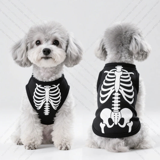 Pet Dog Vest Skeletal Perspective