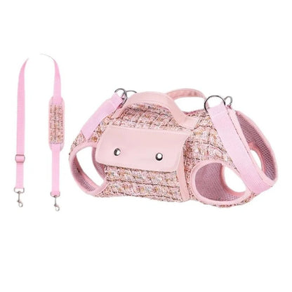 Stylish Dog Horizontal Backpack with Leash Handle