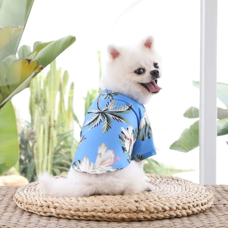 Hawaiian Beach Style Dog Shirt