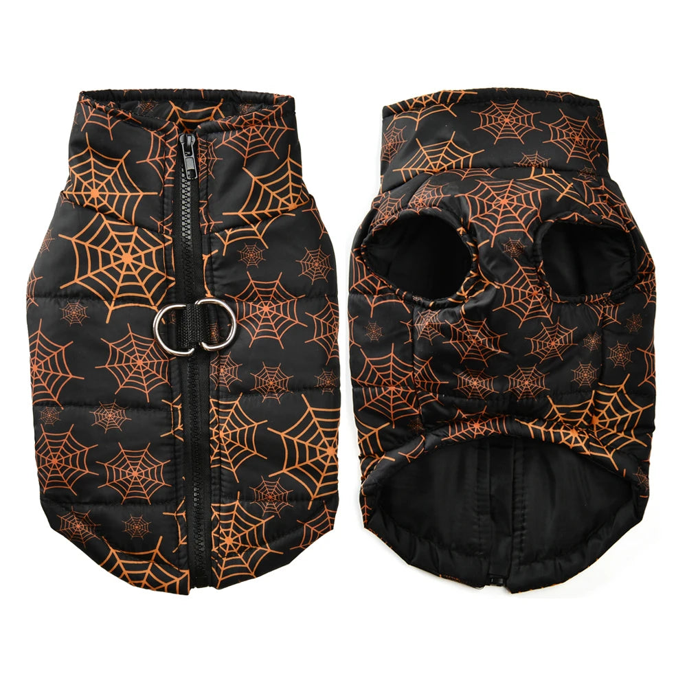 Halloween Dog Clothes Winter Warm Puppy Vest