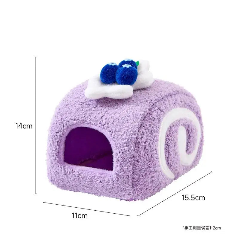 Cute Desserts Cake Plush Hamster House