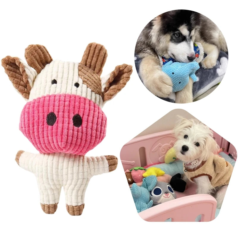 Cartoon Animal Plush Dog Toys