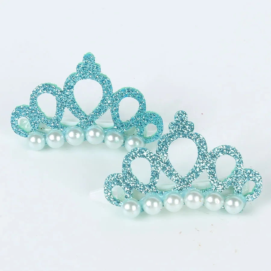 Small Dogs Faux Pearl Crown Shape Bows