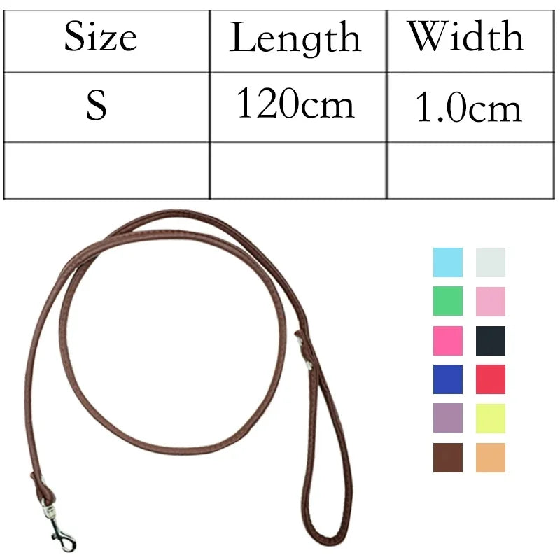 New Dog Leash PU Leather