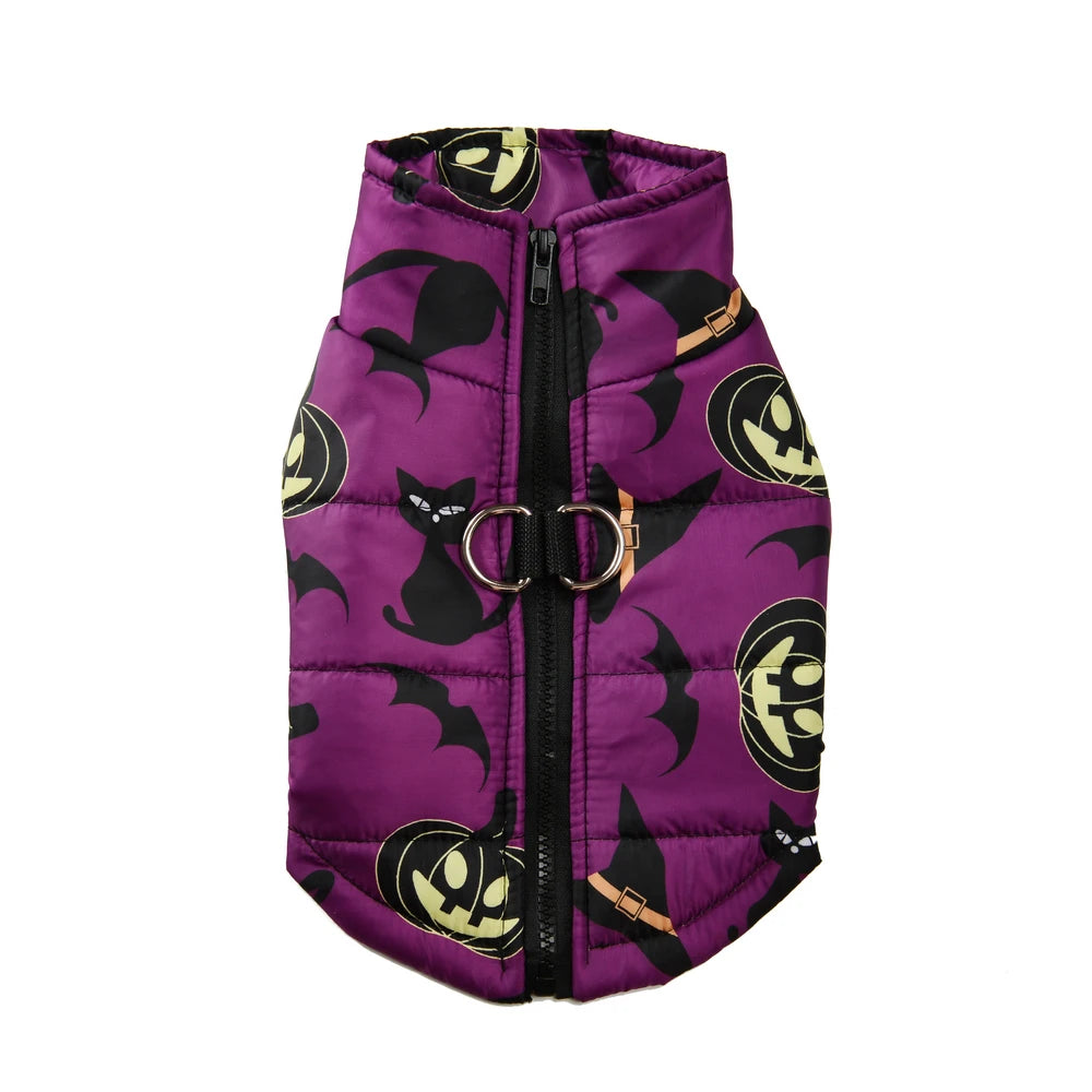 Halloween Dog Clothes Winter Warm Puppy Vest