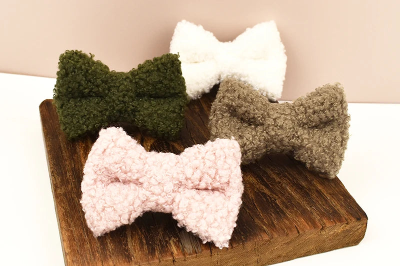 Teddy fur cat collar