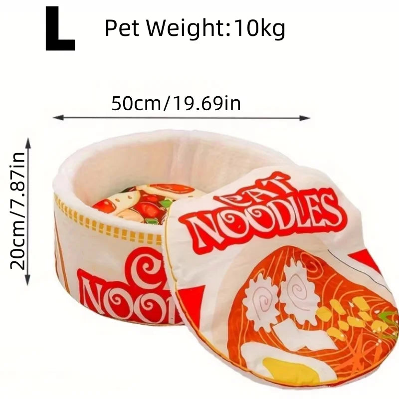 Cartoon Ramen Cat Nest