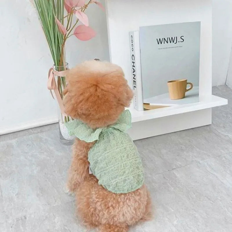 Summer Thin Pet Dog Vest Bubble Strap Small Dog Clothes