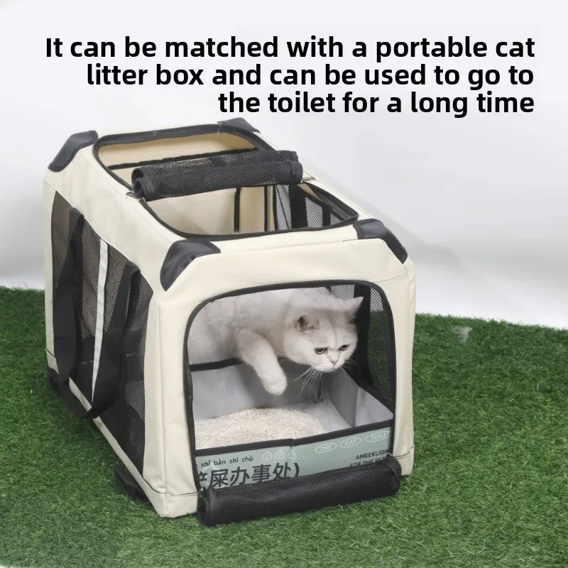 Two Compartments Cat Carrier