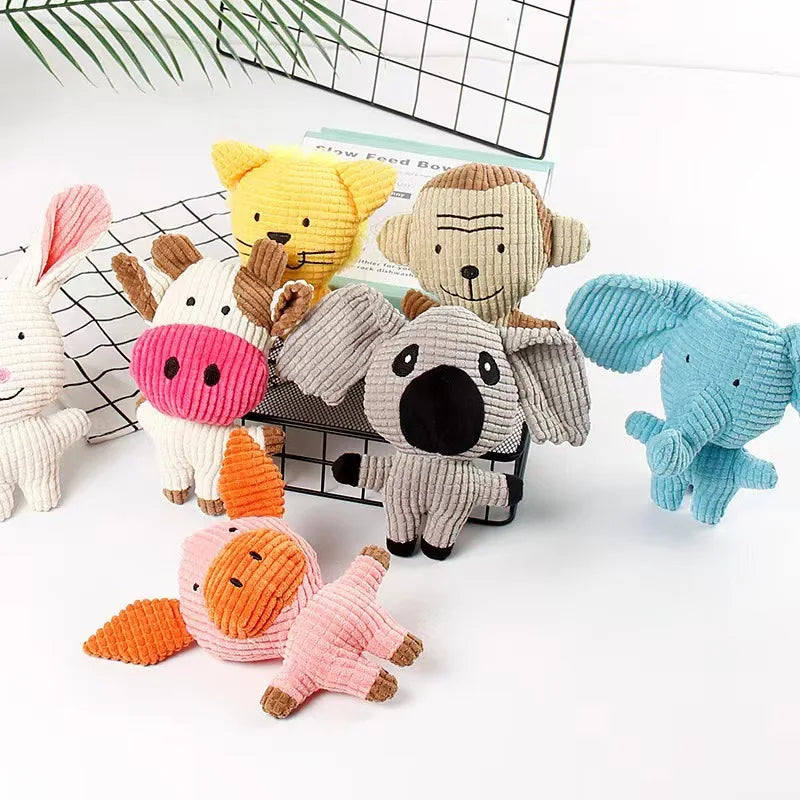 Cartoon Animal Plush Dog Toys