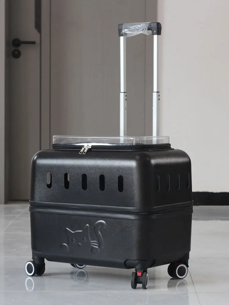 Large Pet Travel Carrier Rolling