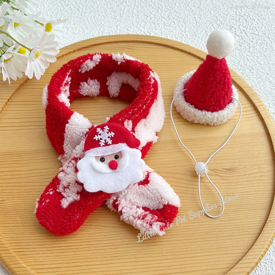 Christmas Cat Collar Santa&