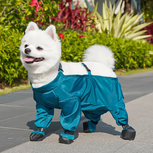 Waterproof Dog Boots with Suspenders