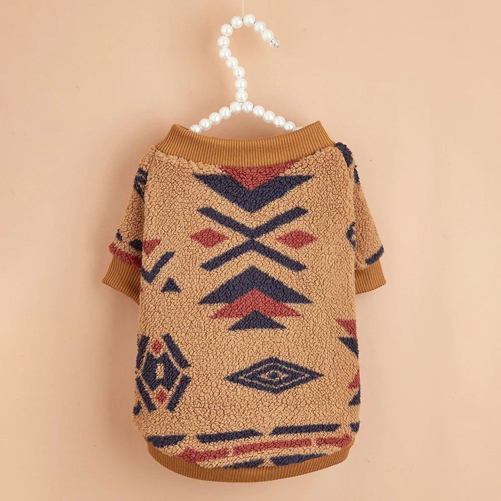 Totems Print Puppy Dog Sweater