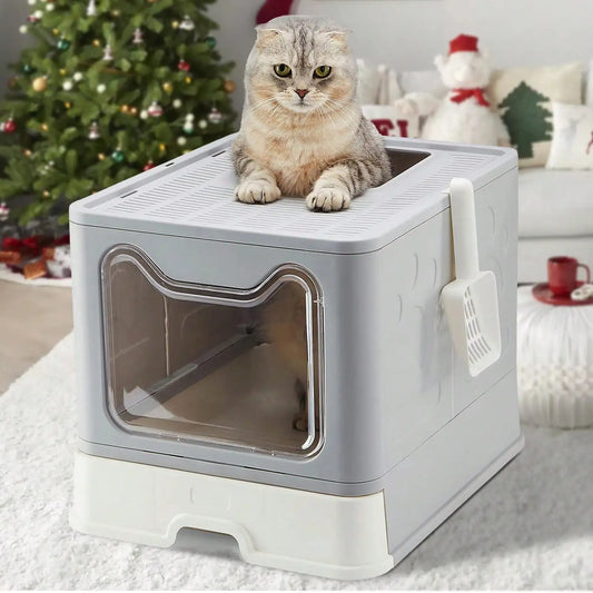 Foldable Litter Box: Drawer Scooper