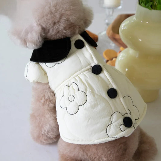 Autumn Winter Pet Plush Lapel Coat