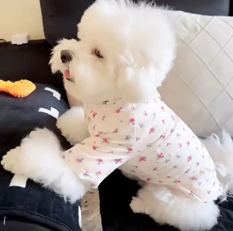 Pet Dog Thick Flower Down Jacket