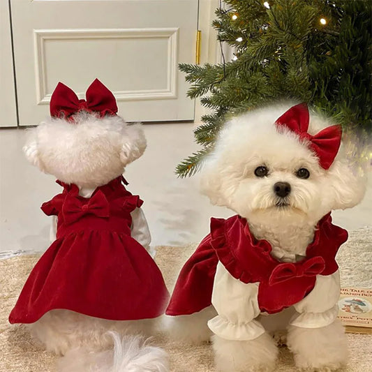 Christmas Dog Cat Dress