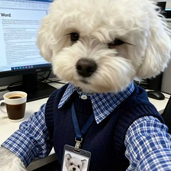 Separate Navy Blue Checkered Pet Shirts And Sweaters