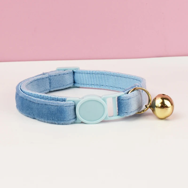 Velvet Cat Collar with Bowknot