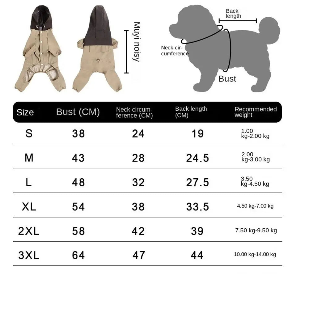 Reflective Dog Raincoat