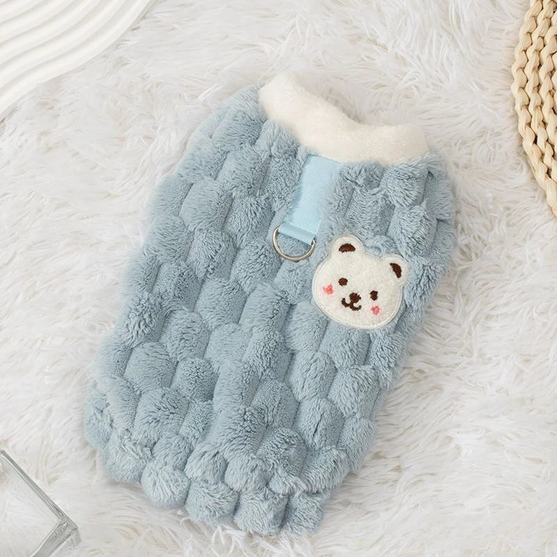 Dog Clothes Fleece Lined Thermal Vest