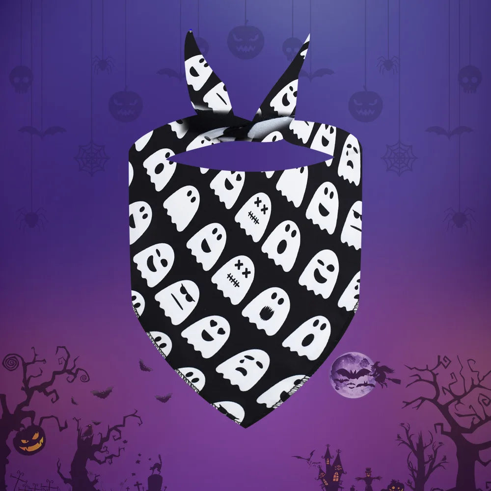 30pcs Halloween Pet Dog Bandanas