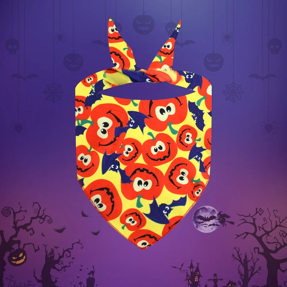 30pcs Halloween Pet Dog Bandanas