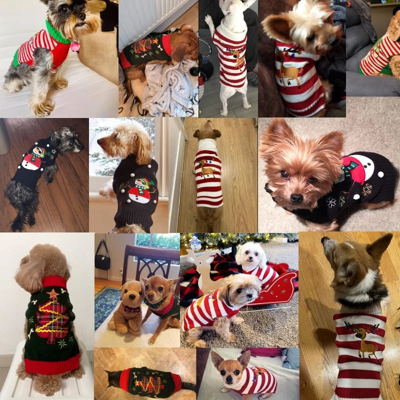 Dog Sweater Christmas Winter Warm