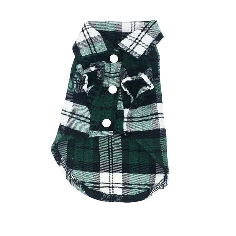 Dog Shirts British Style Plaid