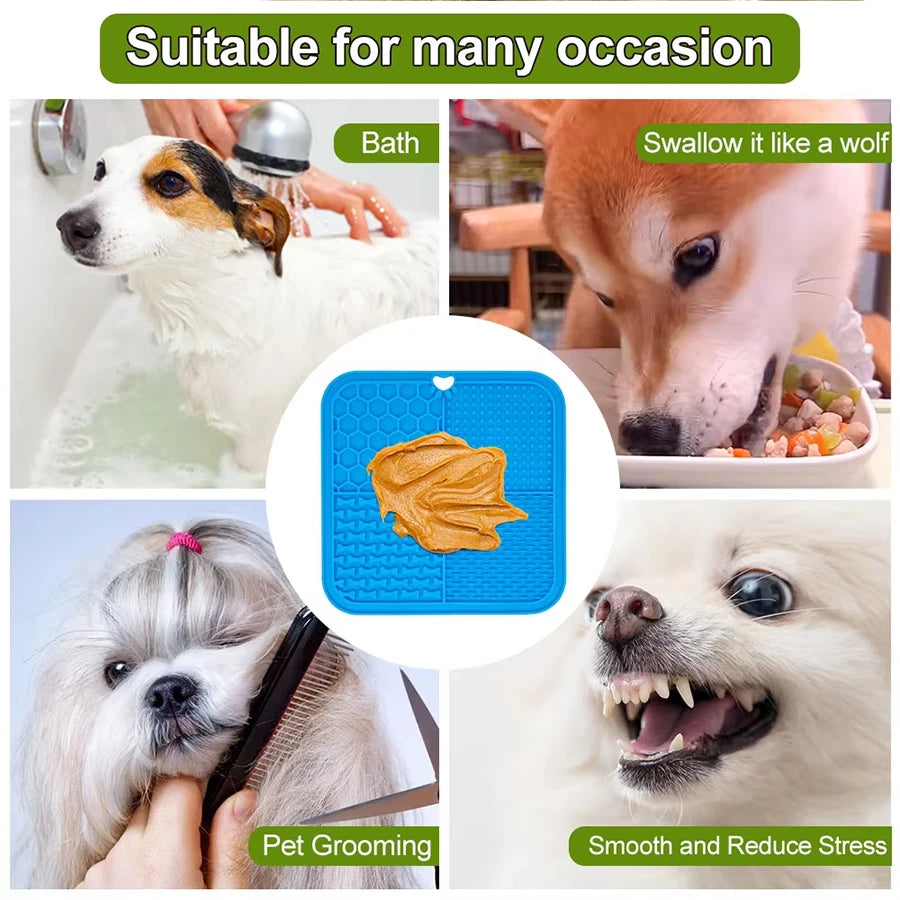 11 Colors Pet Slow Feeding Mat With Spatula