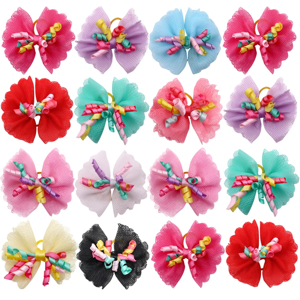 20pcs/lot Pet Dog Cat Hair Bows