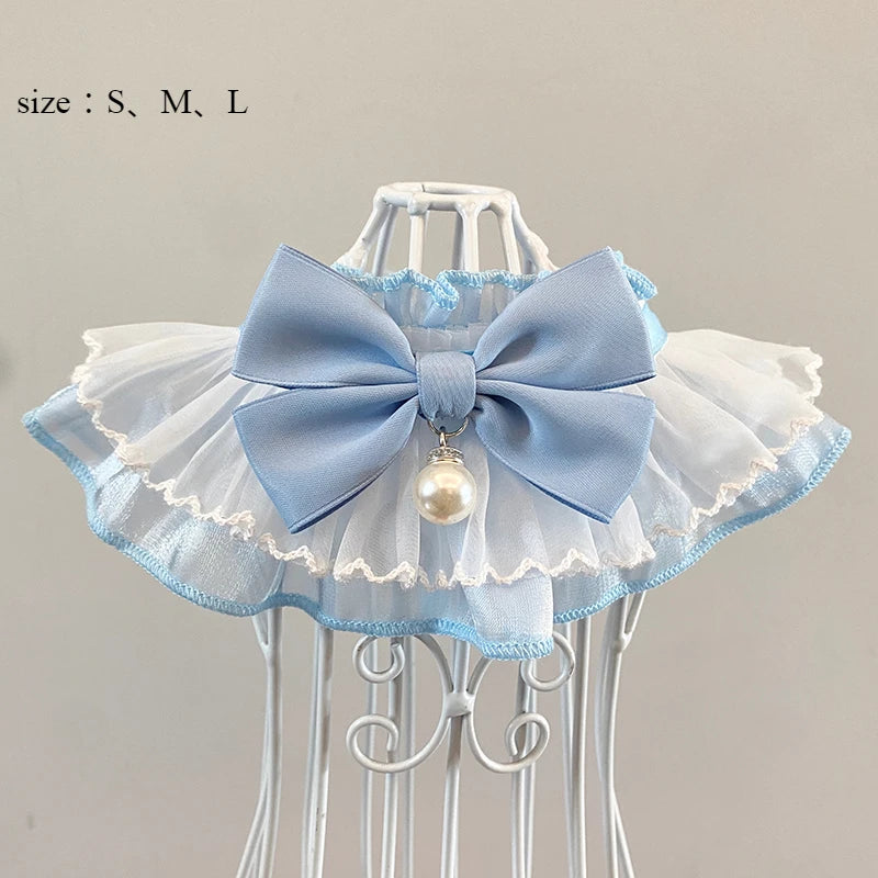 Cat Dog Scarf Collar Princess Style