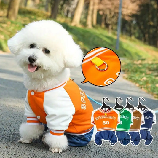 Dog Baseball Jumpsuit,
