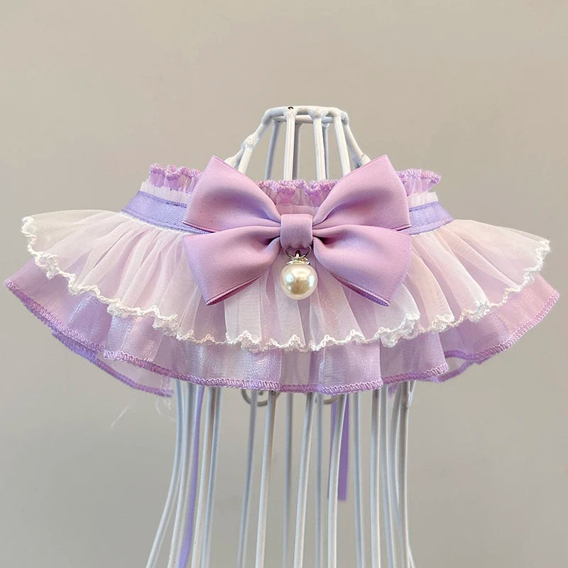 Cat Dog Scarf Collar Princess Style