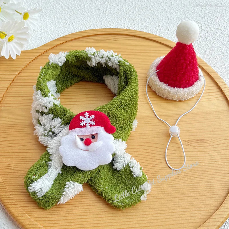 Christmas Cat Collar Santa's Hat Cat