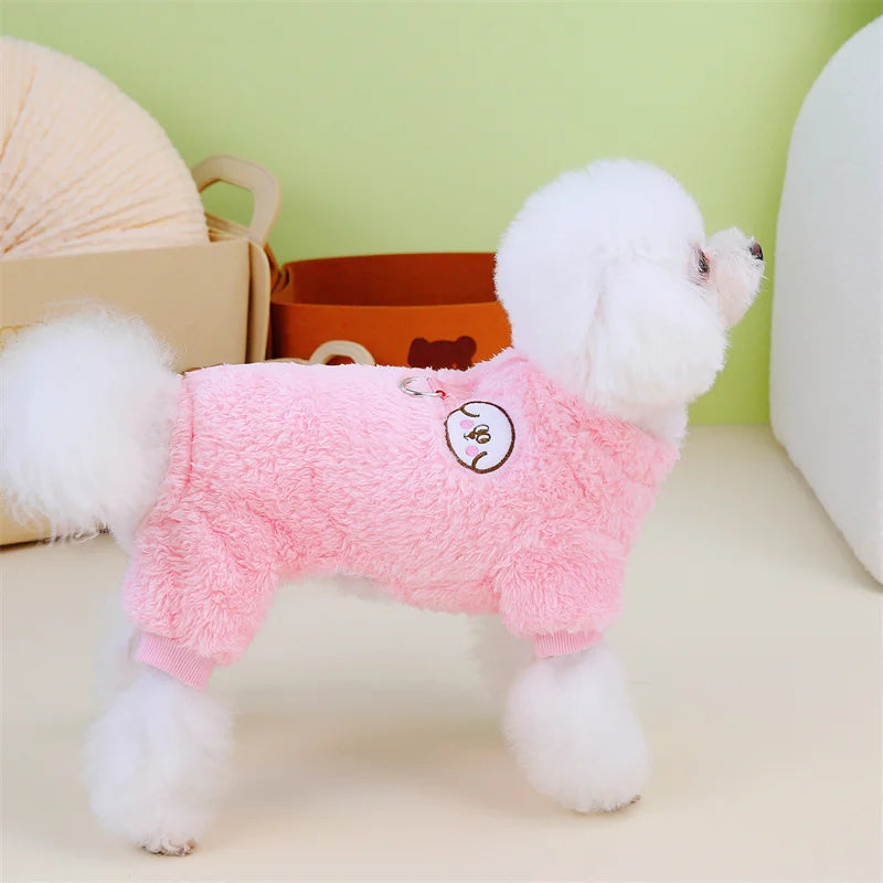 Winter Fleece Pet Dog Jumpsuit