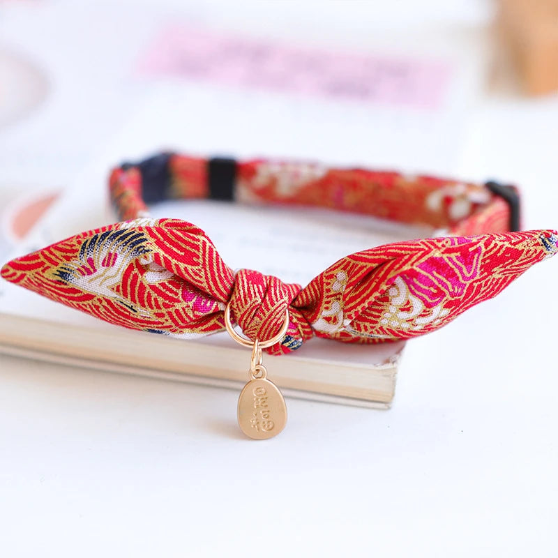 Cute Japanese Print Pet Dog Collars