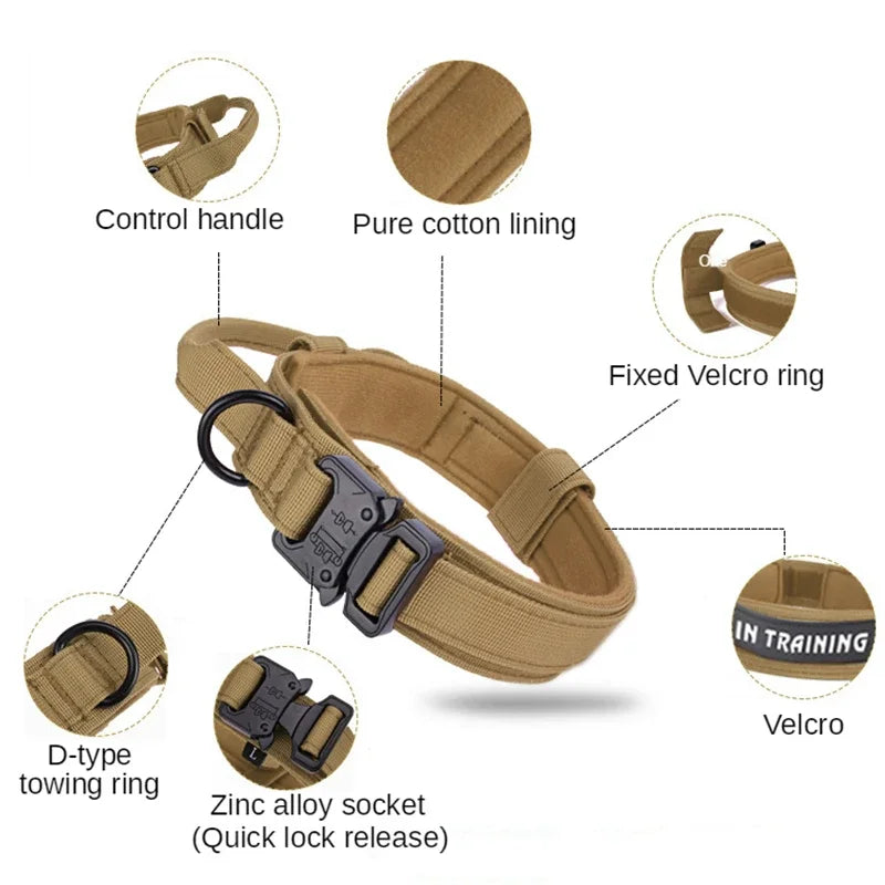 Durable Tactical Dog Collar Leash